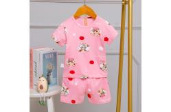 China Kids Custom House Pyjamas / 24 Month Pjs Round Neck Full Flower supplier