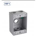Two Gang Deep Box With 5/7 Holes Weatherproof Outlets Box Outdoorelectrical Box for sale