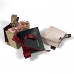 Luxury Custom Die-Cut Thank You Gift Paperboard Bags With Lamination Ribbon Accessory And Certificate For Small Businesses for sale