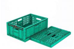 China Stacked Portable Home Desktop Plastic Folding Collapsible Storage Baskets PE supplier