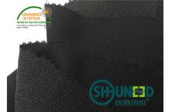China 100% Polyester Fusible Twill Woven Interlining Fabric With Double Dot supplier
