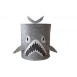 Washable 14X14X14 3mm Shark Felt Baskets With Carry Handles for sale