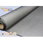 750C Calcium Siliciate Coated Fiberglass Cloth With Wire Reinforced Glass Fabric for sale