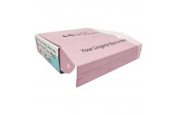 China Custom Folding Carton Shipping Packaging Box Simple Zipper Unique Pink Paper Box supplier