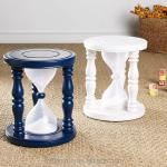 24 Hours Sand Clock Hourglass Sand Timer For Kid Wooden Stool for sale