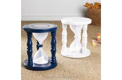 China 24 Hours Sand Clock Hourglass Sand Timer For Kid Wooden Stool supplier