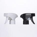 Double Wall Black And White 28 / 410 Plastic Trigger Sprayer For Cleaning