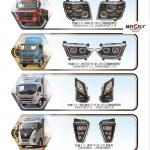 Stock Full Led Headlight M4364010101A0 For Foton Aumark S5 for sale