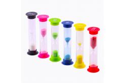 China OEM ODM Plastic Hourglass 1 2 3 10 Minutes Sand Timer Free Sample supplier