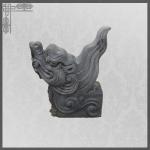 Handmade Clay Curved Tile For Chinese Traditional Style Building for sale