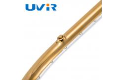 China Contour Emitter 3D Infrared Heating Element Tube With Gold Plated Reflective Layer supplier