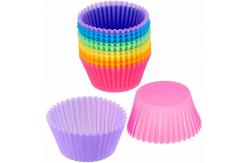 China New Reusable Cupcake Silicone Molds Non Stick And Easy To Clean supplier