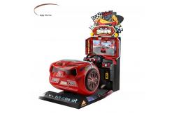 China Customizable Kids Car Racing Game Simulator Machine With 26 Inch Screen supplier