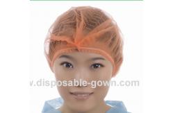 China Single Use Medical Bouffant Caps With Double Non Irritating Elastic supplier