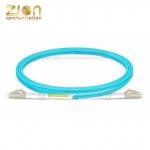 LC/UPC To LC/UPC Dulplex OM4 Fiber Optic Patch Cord Multimode 1m 3ft for sale