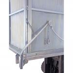 4000LBS Drop Bottom Bin Forklift Attachment Waste Self Tipping Bins for sale