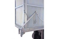 China 4000LBS Drop Bottom Bin Forklift Attachment Waste Self Tipping Bins supplier