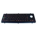 Backlit Stainless Steel keyboard Black Color Waterproof with 71 keys for sale