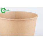 Leackproof Round PE Big Paper Bowls , Lunch Food Paper Bowl In Microwave for sale