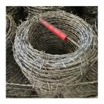 Standard Galvanized BWG16 Double Strand Barbed Wire Fence With Handle for sale