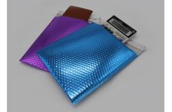 China Shimmer Gloss Metallic Bubble Mailers , Sliver And Matte Padded Bubble Bags supplier