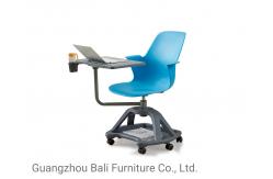 China Modern Swivel Office PP Plastic Training Room Chairs with Writing Tablet supplier