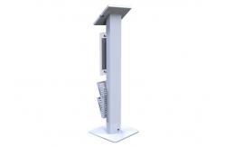 China Cold Rolled Steel Powder Coated Secure Ipad Kiosk Brochure Holder Tamper Proof supplier
