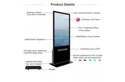China Interactive Lcd Advertising Display Screen , Digital Signage Kiosk Freestanding supplier