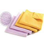 Microfiber Scrubbing Cloth Yellow Pink For Universal Cleaning for sale
