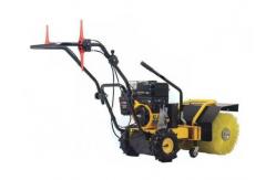 China 6.5HP Snow Power Brush Sweeper Walk Behind Recoil Starter High Flexibility supplier