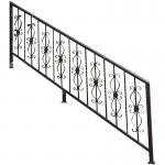 Outdoor Aluminium Basement Steps Railing Handrails Banister For Porch for sale
