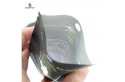 China Eco Friendly Kraft Paper Weed Bags Zipper Stand Up Pouch For CBD Flower Display supplier
