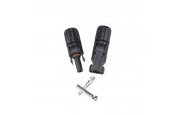 China PC 30A Male / Female Solar Panel Connectors Screw On IP67 supplier