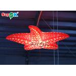 Events Party Decorating Hanging 2m Red LED Inflatable Sea Star