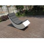 Leisure Fashion White Poly Rattan / Resin Wicker Rocking Chair for sale