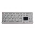 Silicone Rubber PS2 Waterproof Medical Keyboard 17mA With Touchpad for sale