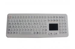 China Silicone Rubber PS2 Waterproof Medical Keyboard 17mA With Touchpad supplier