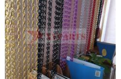 China Double Hook Aluminium Chain Door Fly Screen Curtain Various Patterns supplier