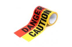 China Custom Printing Logo Barricade Tape Single Side PE Warning Tape supplier