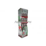 Recyclable 3 Shelves End Cap Displays Corrugated Display Shippers For Cleaning Detergent for sale