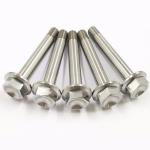 Titanium Flange Bolts With Nuts And Washers Tuning Racing  Auto Bike Motorcycle for sale