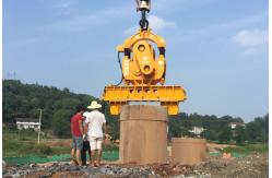 China PLC Control Steel Pile Foundation Machine For Construction Sites supplier