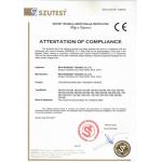 Wuxi Wondery Industry Equipment Co., Ltd Certifications