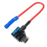 Low Profile Piggy Back Mini Blade Fuse Holder PA66 ATT Dual Circuits 24V