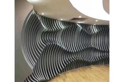 China Extruded Aluminum Baffle Metal Building Facades Wall Curtain Customized Pattern supplier