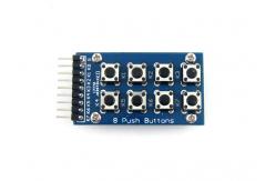 China 2*4 8 Push Buttons Accessory Board Matrix Keypad Module supplier