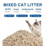 Original Mixed Cat Litter OEM ODM Bentonite And Tofu Cat Sand Litter Low Dust for sale