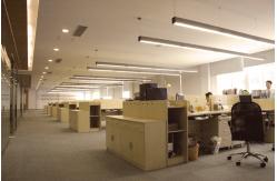 China Customized Aluminum Black Linear Pendant Light Indoor Linear Led Pendant supplier