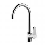 Contemporary Polished Chrome Kitchen Faucets Brass Grifos De Cocina for sale