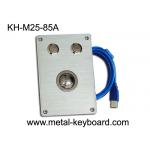 Rugged Kiosk industrial pointing device with 25MM Metal Trackball Mouse and 2 round buttons for sale